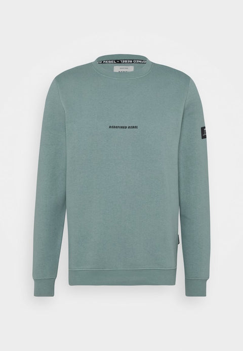 Redefined Rebel Men's Turquoise Logo Printed Sweatshirt | Redefined Rebel In Lebanon