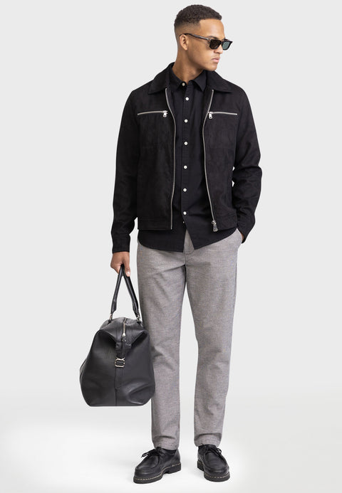 Redefined Rebel Men's Black & White Checked Trousers | Redefined Rebel In Lebanon