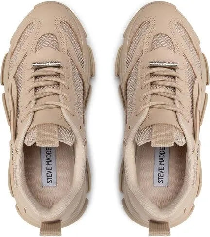 Steve Madden Women's Beige Possession Sports Sneakers | Steve Madden In Lebanon