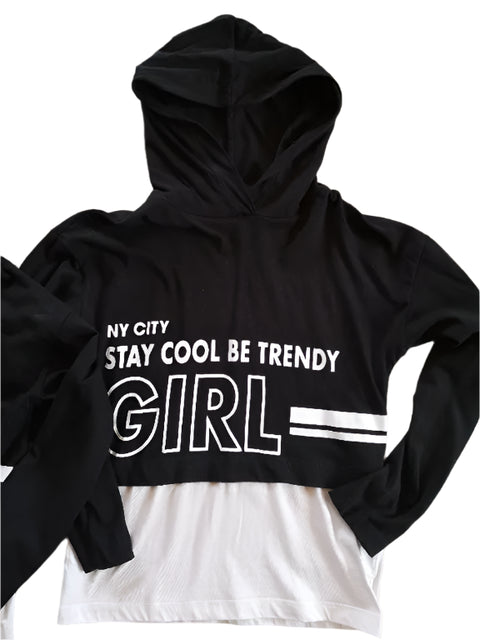 Terranova Girl's Black Long-Sleeve Hoodie |Terranova in Lebanon