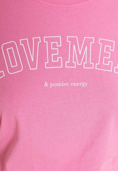 Ginatricot Women's Pink Printed T-Shirt|Ginatricot In Lebanon