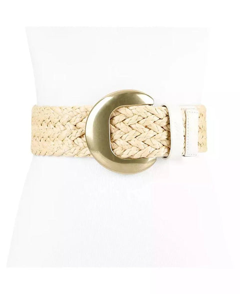 Levi's Women's Beige Fully Adjustable Raffia Belt | Levi's In Lebanon