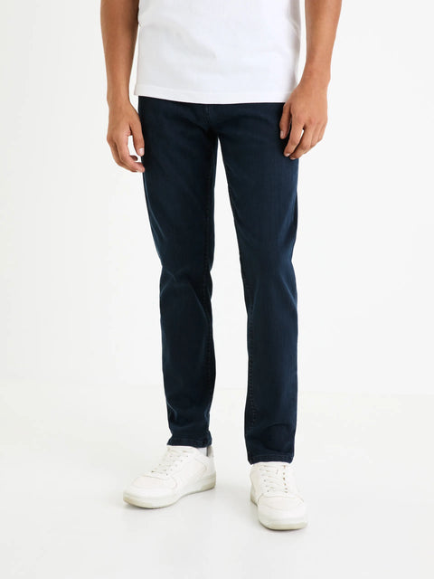Celio Men's Navy Powerflex Slim Jeans | Celio In Lebanon