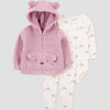 Carter's Just One You Baby Girl's Pink 3 Pk Long Sleeve Bear Fair Isle Sweater Top and Pants Set | Carter's Just One You In Lebanon