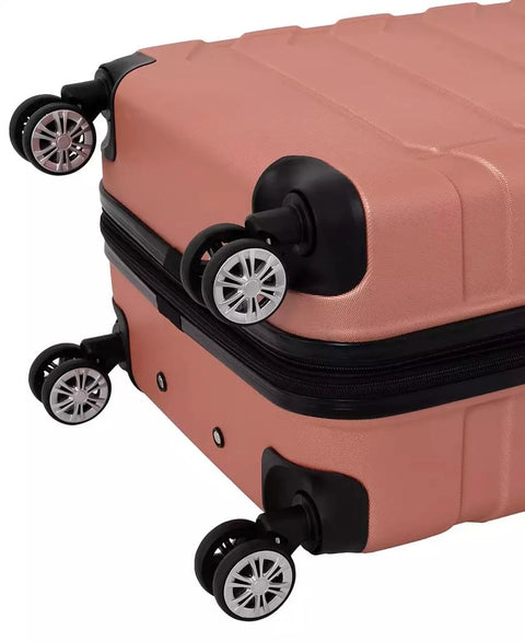 Travelers Club Dusty Rose Madison 3-Pc Expandable Spinner Luggage Set | Travelers Club In Lebanon