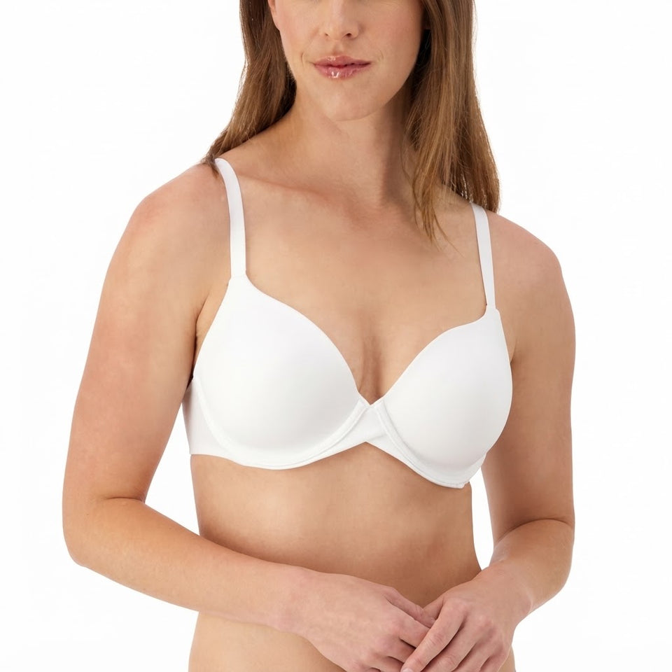 Maidenform Women's White One Fab Fit Lightly Padded Bra