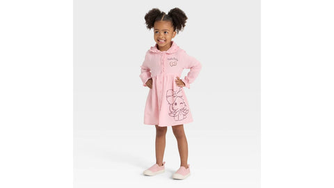 Sanrio Girl's Pink Hello Kitty Long Sleeve Gauze Dress | Sanrio in Lebanon