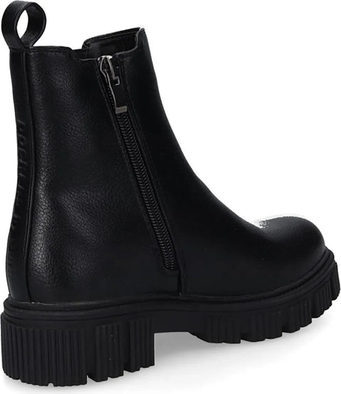 Dockers By Gerli Women's Black Leather Ankled Boots | Dockers By Gerli In Lebanon