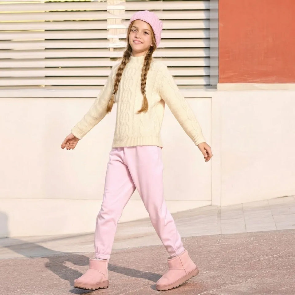 Sinsay Light Pink Pull on Style with an Elasticated Waistband Sweatpants