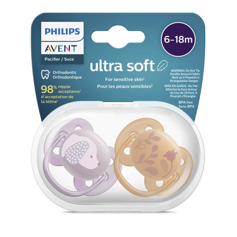 Philips Avent Ultra Soft Pacifier 2 X Soft and Flexible Baby Pacifiers | Philips In Lebanon