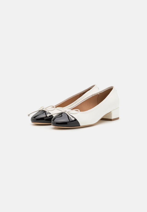 Steve Madden Women's Coconut Milk & Black Patent Cherish Classic Heel | Steve Madden In Lebanon