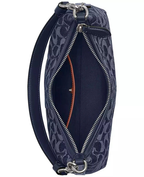Coach Women's Navy  Juliet Small Shoulder Bag 25 in Signature Denim Shoulder Bag | Coach In Lebanon