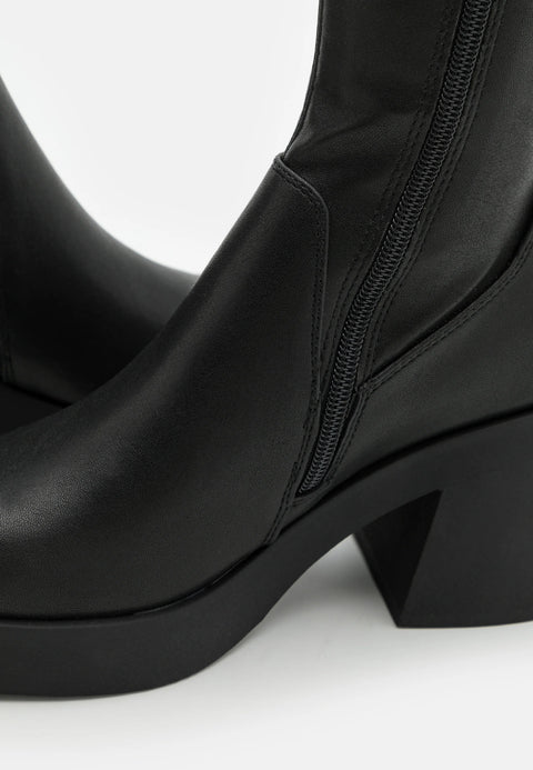 Madden Girl Women's Black LAX High Heeled Boots | Madden Girl In Lebanon