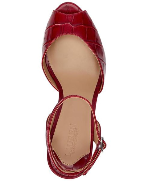 Lauren Ralph Lauren Women's Kyla Dress Sandals - Festive Red