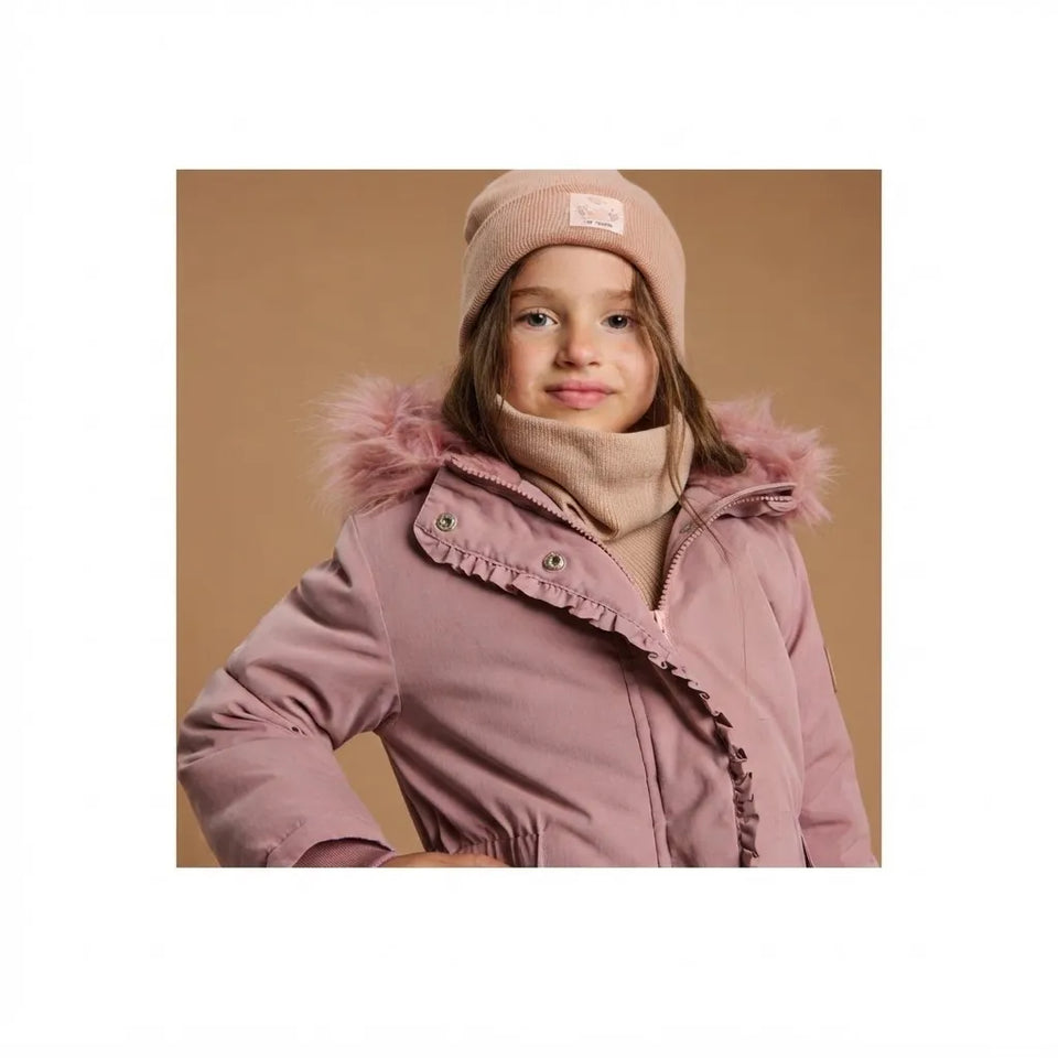 Sinsay Girl's Beige Knit Neck Warmer Snood Scarf