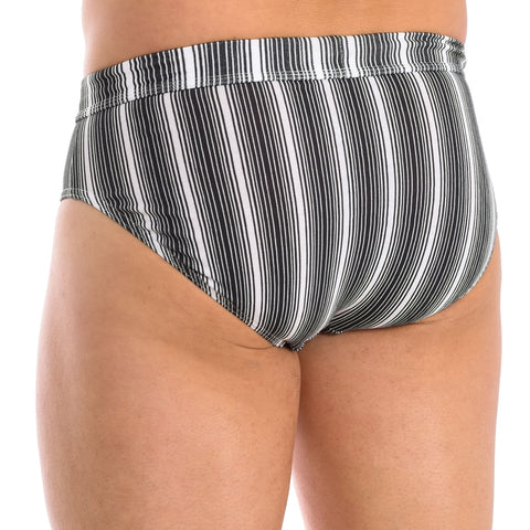 Abanderado Men's Olive Green /White lined Black Pack-2 Slips Sensitive breathable fabric Briefs  | Abanderado in Lebanon