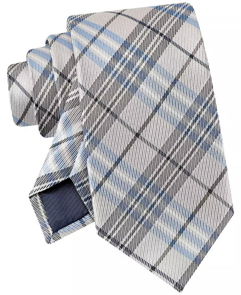 Tommy Hilfiger Men's Blue & Beige Modesto Plaid Tie | Tommy Hilfiger In Lebanon
