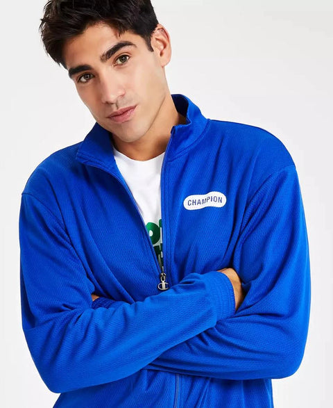Champion Men's Royal Blue Attack Standard-Fit Mesh Full Zip Track Jacket | Champion In Lebanon