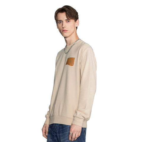 Lee Men's Beige Logo Sweatshirt |Lee In Lebanon