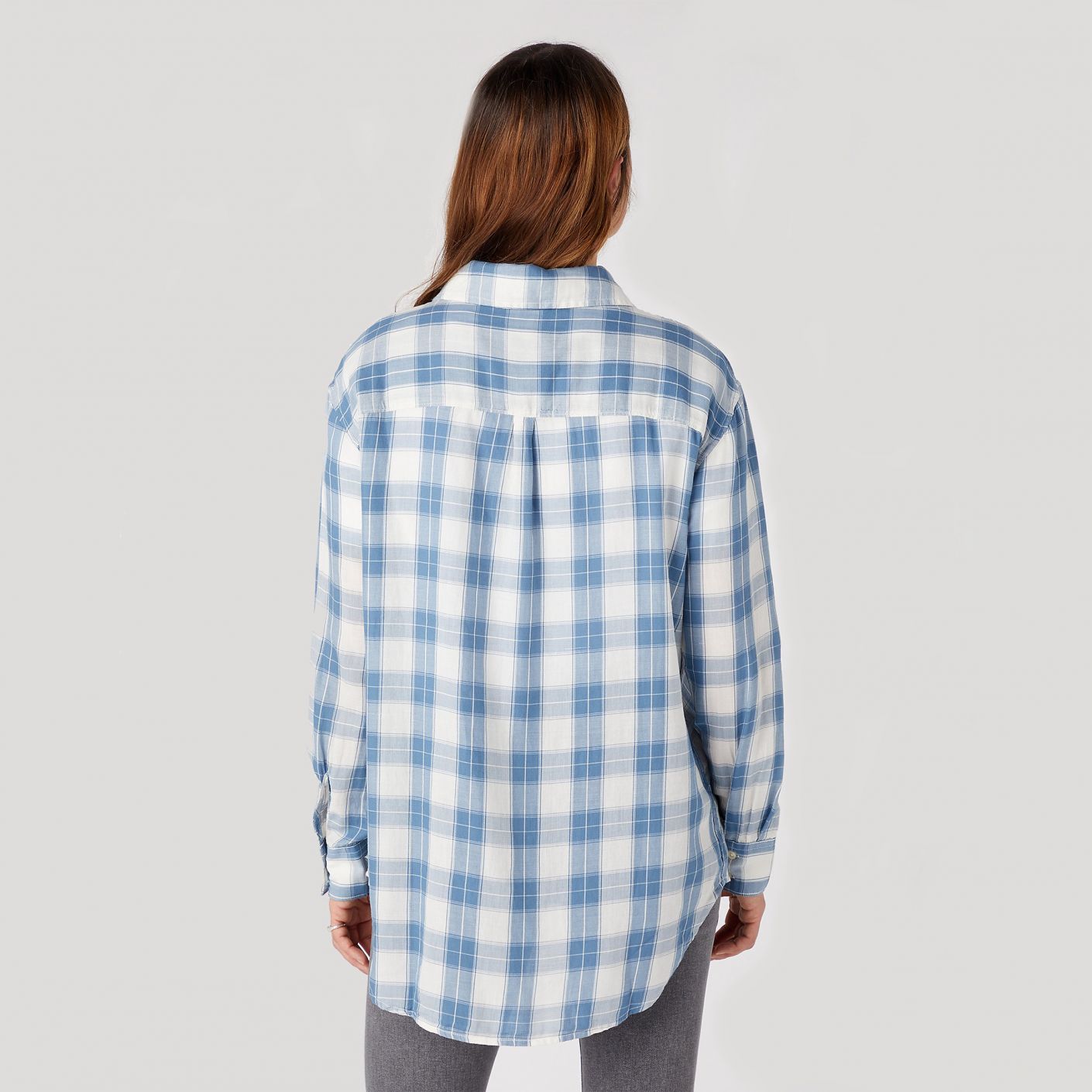 Wrangler Women's Captains Blue 1 Pocket Shirt |Wrangler In Lebanon