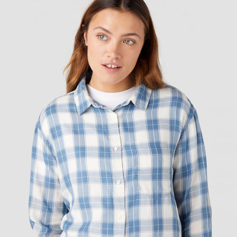 Wrangler Women's Captains Blue 1 Pocket Shirt |Wrangler In Lebanon