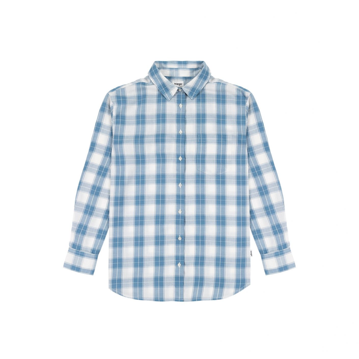 Wrangler Women's Captains Blue 1 Pocket Shirt |Wrangler In Lebanon