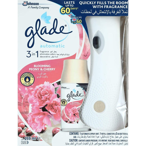 Glade Automatic Freshener Blooming Peony & Cherry 269ml | Glade In Lebanon