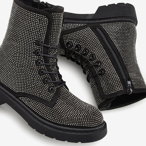 Lascana Women's Black&Silver Ankle Boots |Lascana in Lebanon
