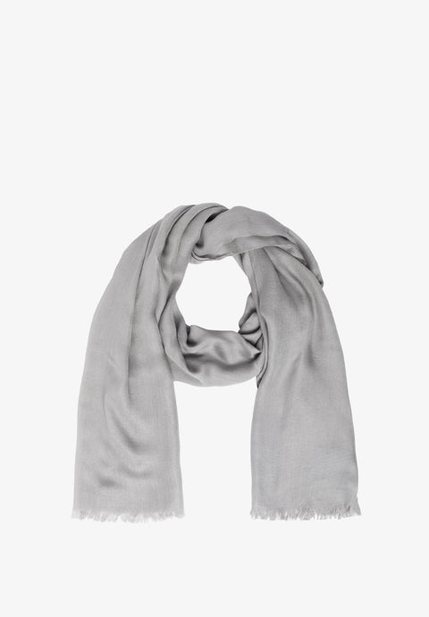 On 34th Women's Grey Solid Supersoft Wrap Scarf | On 34th In Lebanon