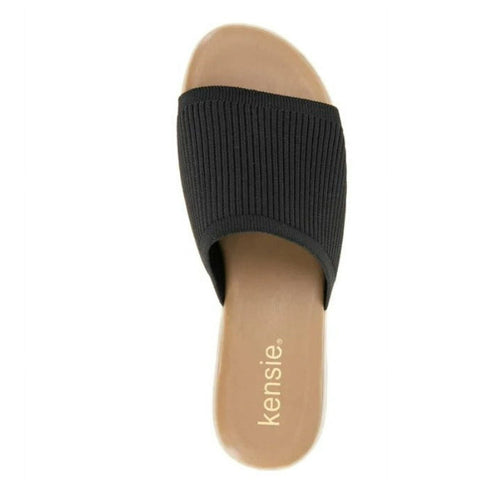 Kensie Women's Black Ellie Flexible Outsole Padded Slippers | Kensie In Lebanon
