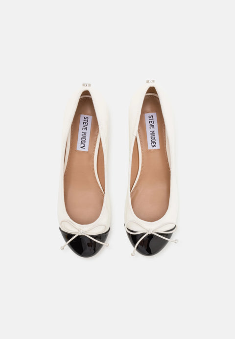 Steve Madden Women's Coconut Milk & Black Patent Cherish Classic Heel | Steve Madden In Lebanon