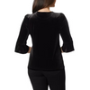 Briggs Women's Black Velvet Blouse