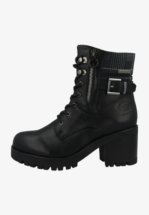 Dockers By Gerli Women's Black Heeled Sneakers | Dockers By Gerli In Lebanon