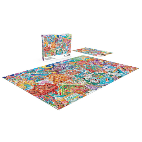 Buffalo Games 2000-Piece Colorful Cookietown Interlocking Jigsaw Puzzle | Buffalo Games In Lebanon