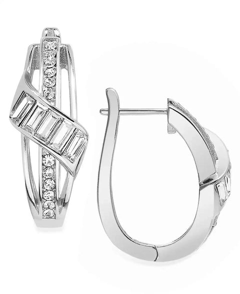 And Now This Women's Silver-Plate Hinged Hoop Earring |And Now This In Lebanon