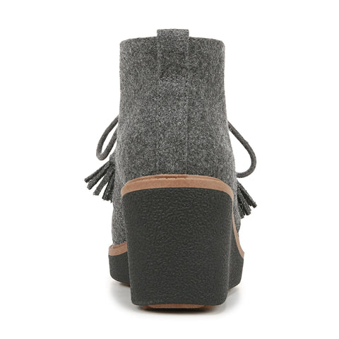 Dr. Scholl's Women's Charcoal Wool Blend Aurora Wedge Booties | Dr. Scholl's In Lebanon