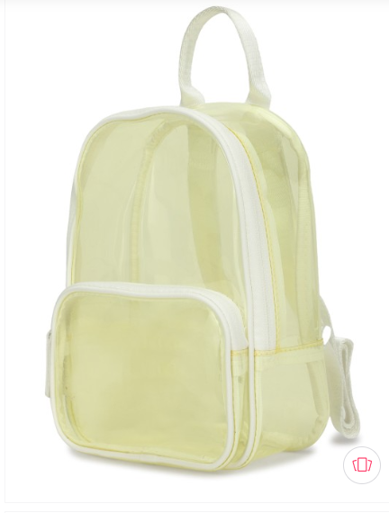 Forever 21 Women's Yellow Transparent Backpack |Forever 21 in Lebanon