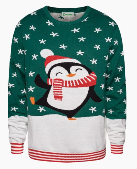 Dedoles Kids Green Hello Penguin Sweater | Dedoles In Lebanon