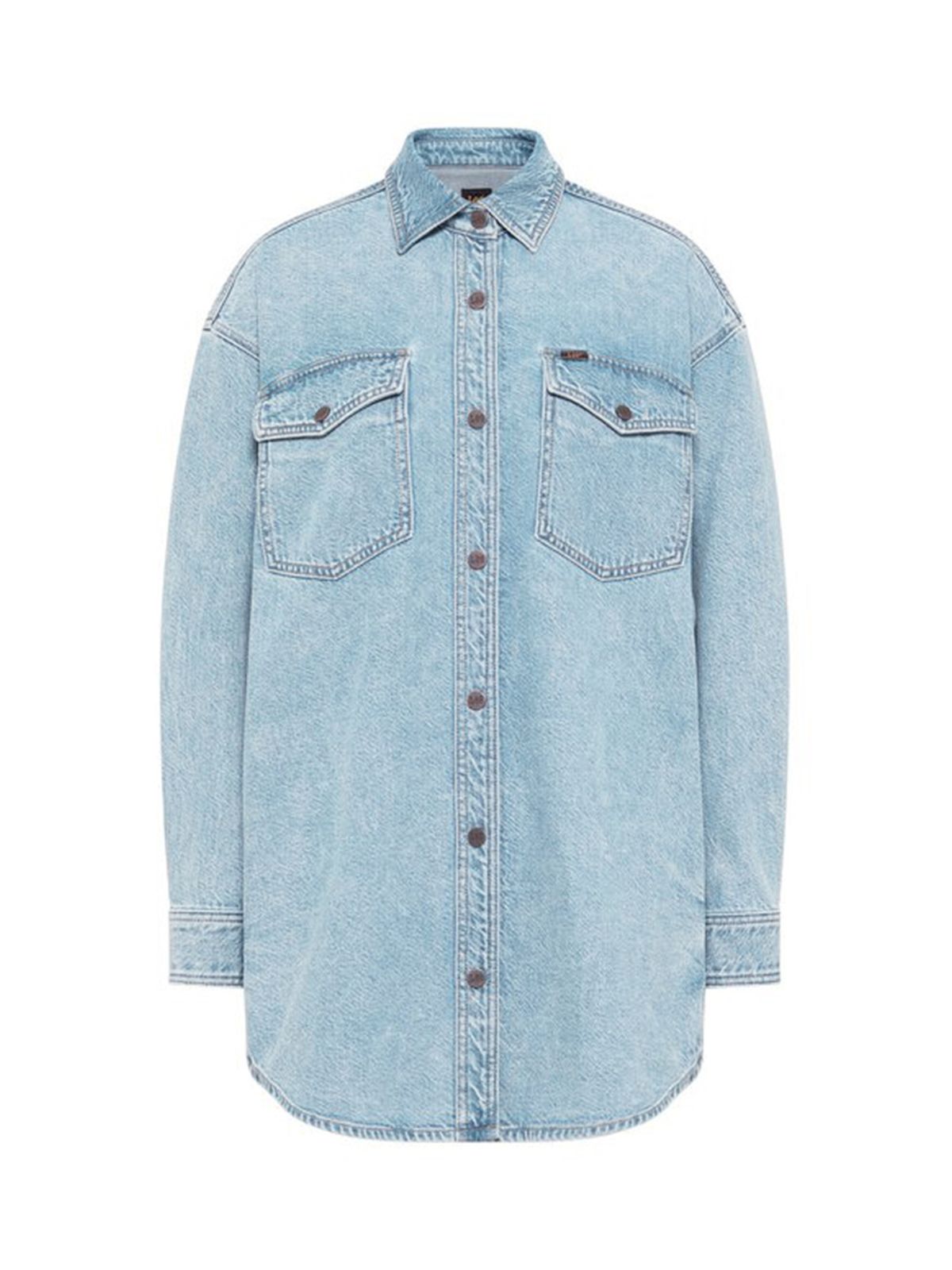 Lee Women's Blue Denim Frosted Overshirt| Lee In Lebanon