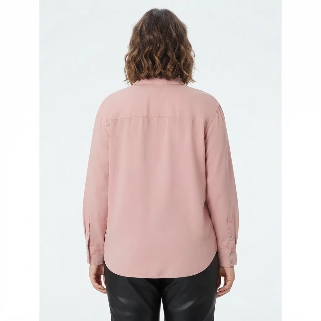 Calvin Klein Women's Rose Button-Up Long-Sleeve Shirt