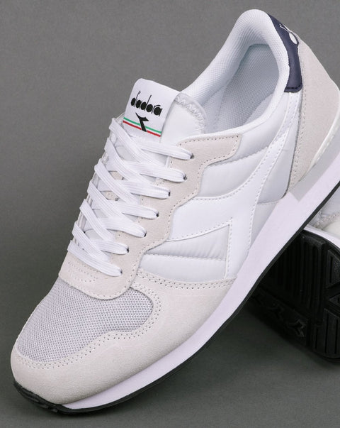 Diadora Men's White & Grey Camaro Trainers Glacier Sneakers | Diadora In Lebanon