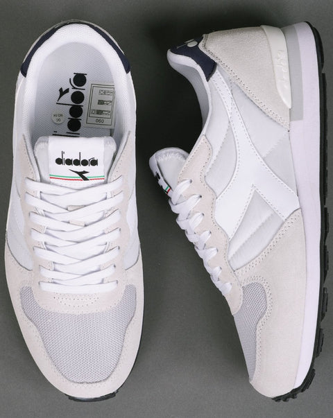 Diadora Men's White & Grey Camaro Trainers Glacier Sneakers | Diadora In Lebanon