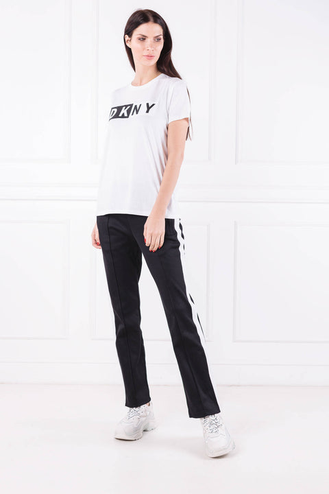 DKNY Sport Women's White Logo T-Shirt | DKNY In Lebanon