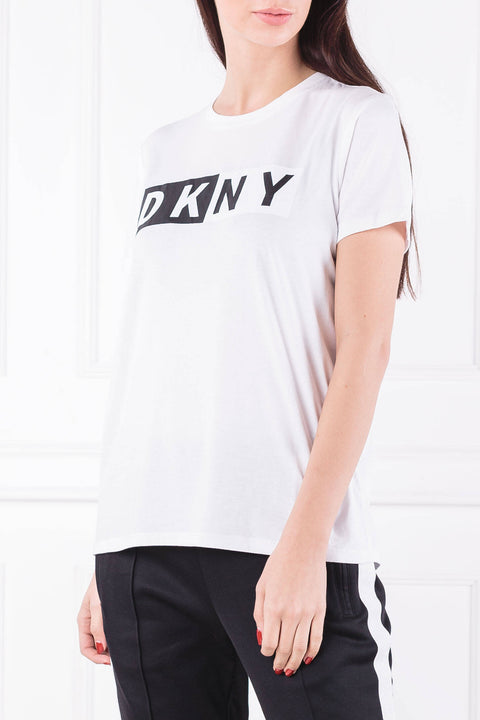 DKNY Sport Women's White Logo T-Shirt | DKNY In Lebanon