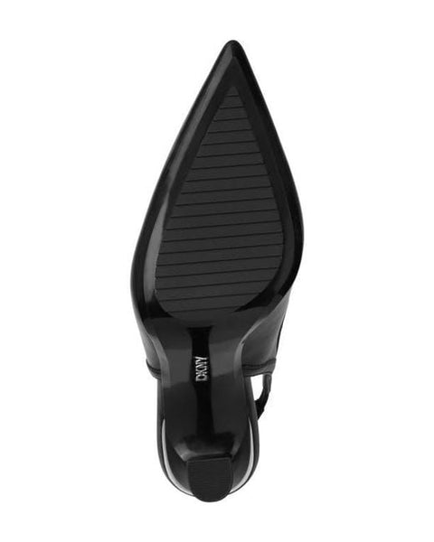 DKNY Women's Black Cinette Slingback Pointed Toe Pump Heels     |  DKNY in Lebanon