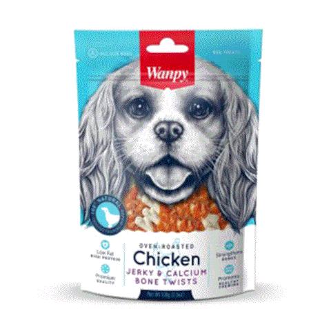 Wanpy Jerky & Calcium Bone Wrap Oven Roasted Chicken Dog Food 100g | Wanpy In Lebanon
