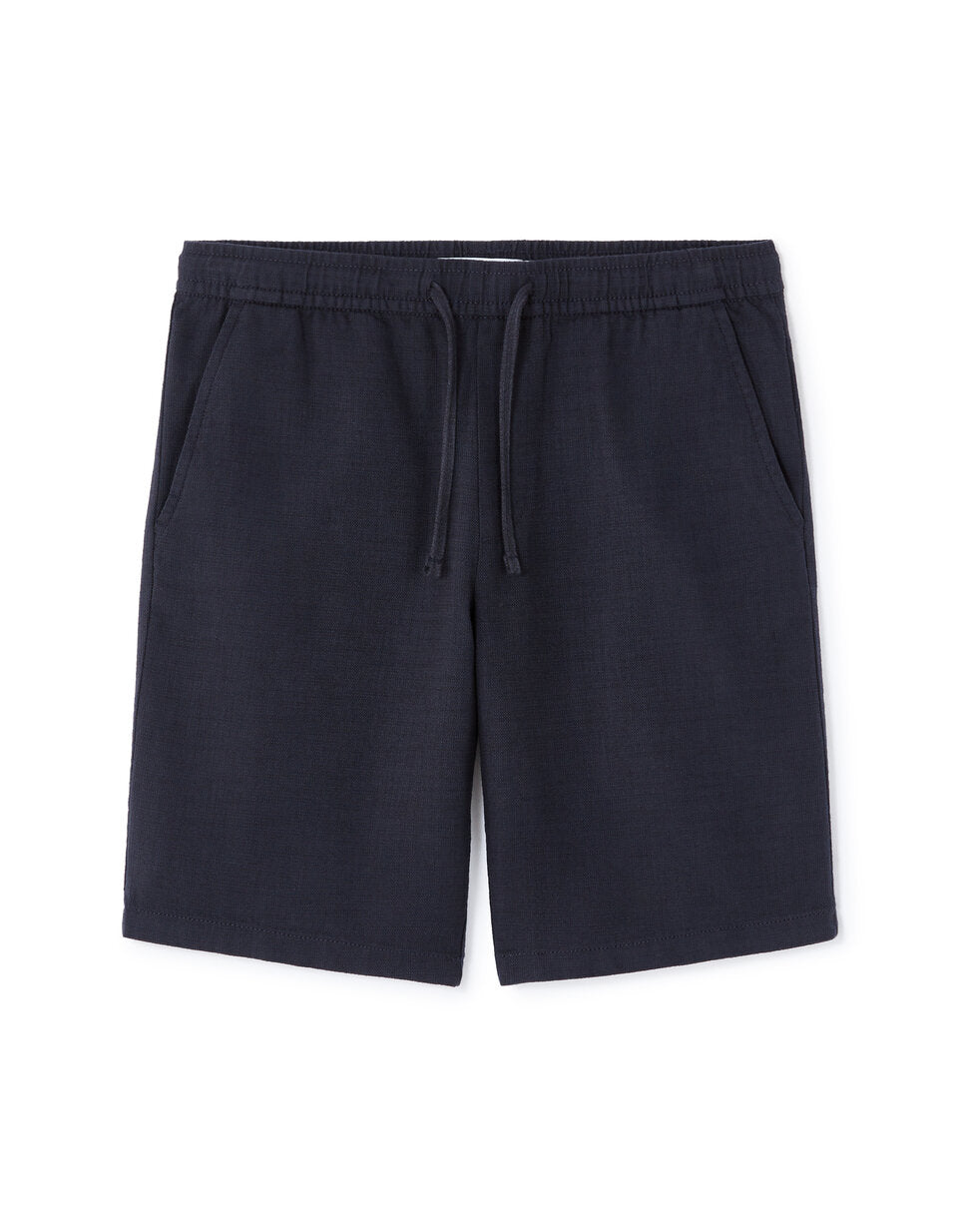 Celio Men’s Navy Blue Cotton-Linen Shorts | Celio in Lebanon