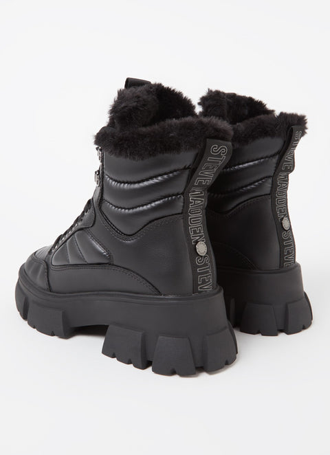 Steve Madden Women's Black Leather Triggers Boots | Steve Madden In Lebanon