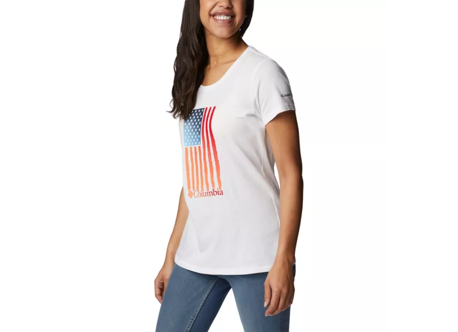 Columbia Women's White Plus Size Daisy Days Graphic Short-Sleeve T-Shirt | Columbia In Lebanon