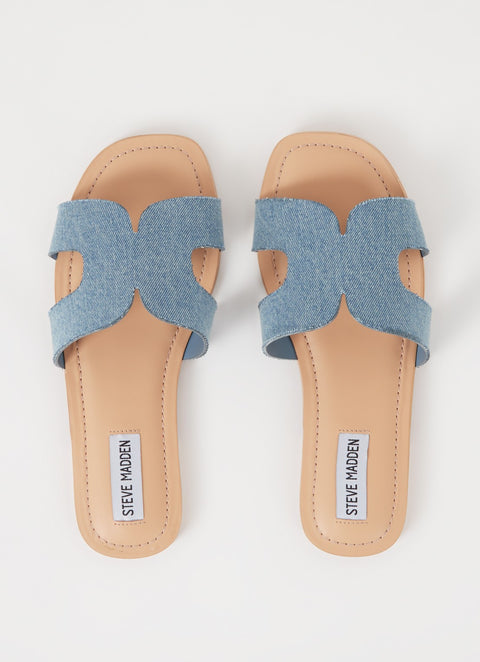 Steve Madden Women's Denim Zarnia Fabric Slipper | Steve Madden In Lebanon